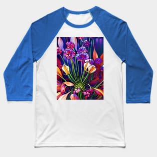 Beautiful Crystalline Flowers Baseball T-Shirt